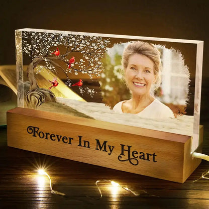 Custom Photo I'm Always With You Family Memorial - Personalized Rectangle LED Light  The Next Custom Gift