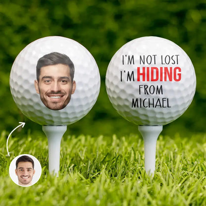 Custom Photo I'm Not Lost - Personalized Golf Ball Golf Ball The Next Custom Gift