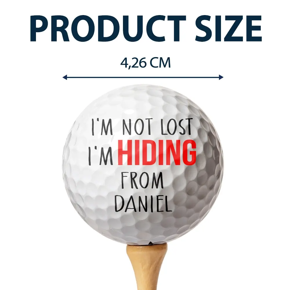 Custom Photo I'm Not Lost - Personalized Golf Ball Golf Ball The Next Custom Gift