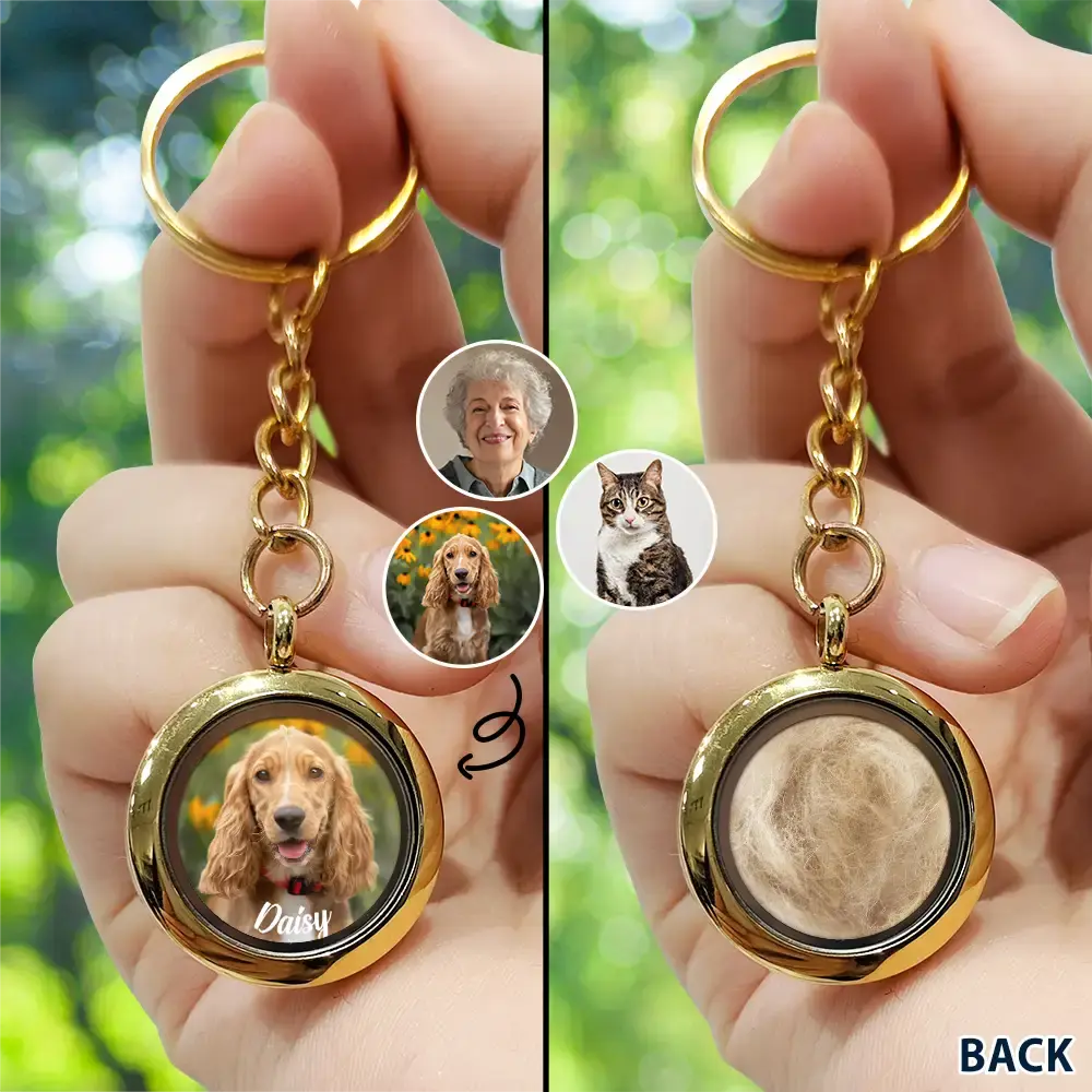 Custom Photo In Loving Memory Of My Beloved Dog, Cat, Family - Personalized Keepsake Keychain Keychain The Next Custom Gift