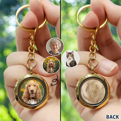 Custom Photo In Loving Memory Of My Beloved Dog, Cat, Family - Personalized Keepsake Keychain Keychain The Next Custom Gift