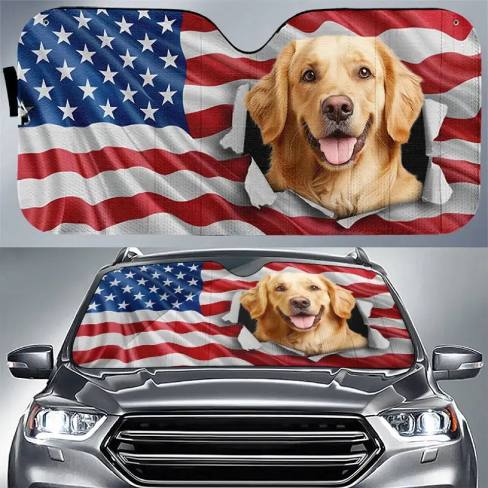 Custom Photo Let Adventures Fill Your Soul - Dog & Cat Personalized Custom Auto Windshield Sunshade, Car Window Protector - Gift For Pet Owners, Pet Lovers Sunshade The Next Custom Gift