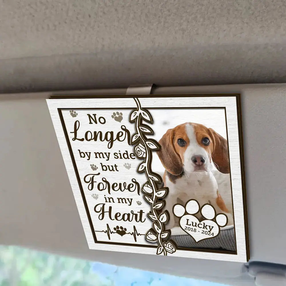 Custom Photo Memorial I Will Carry You With Me - Personalized Custom Shaped Car Visor Clip Car Visor Clip The Next Custom Gift