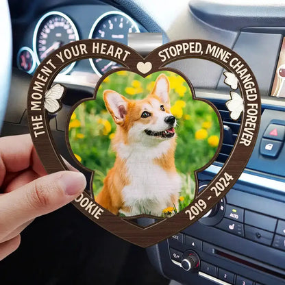 Custom Photo Memorial You Were My Favorite Hello And My Hardest Goodbye - Personalized Custom Shaped Car Visor Clip Car Visor Clip The Next Custom Gift