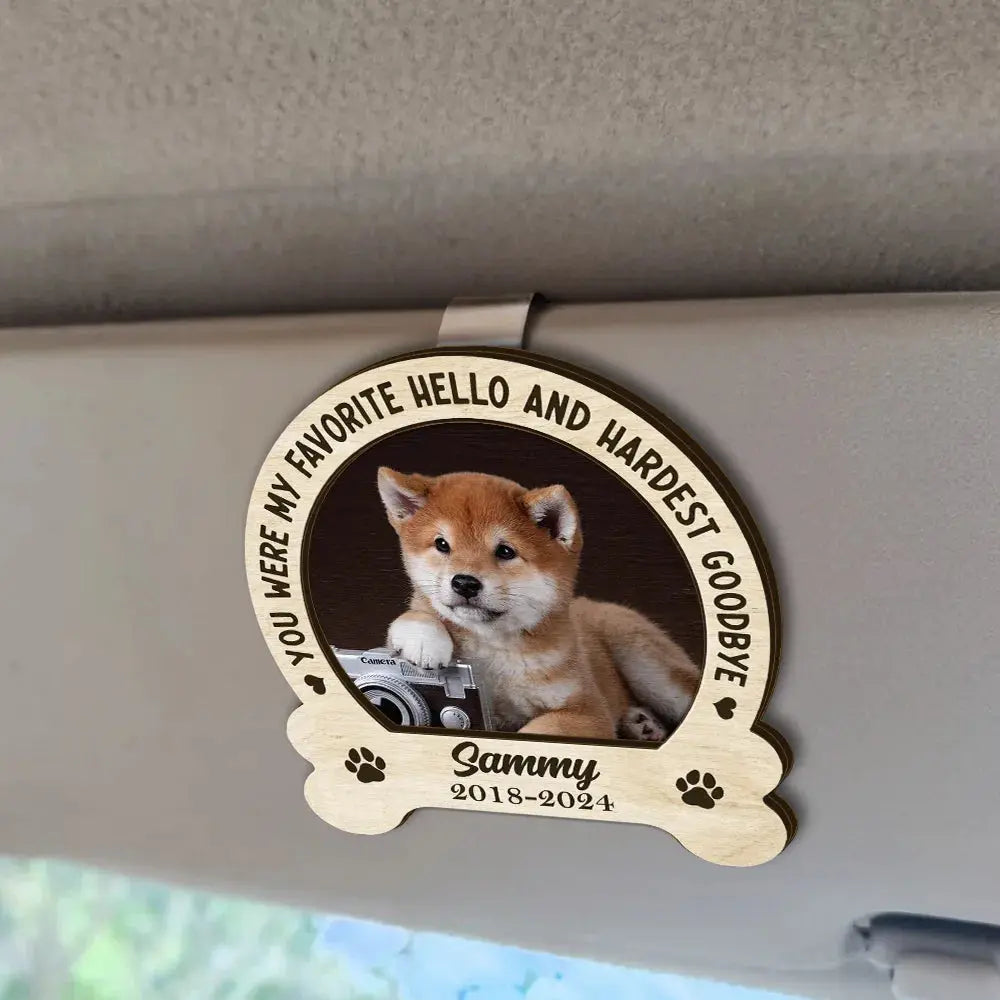 Custom Photo Memorial You Would Have Lived Forever - Personalized Custom Shaped Car Visor Clip Car Visor Clip The Next Custom Gift