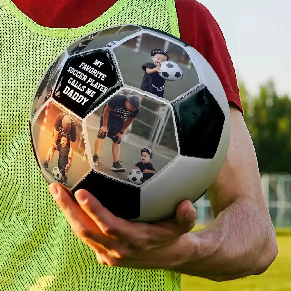 Custom Photo My Favorite Soccer Player - Personalized Soccer Ball Baseball The Next Custom Gift