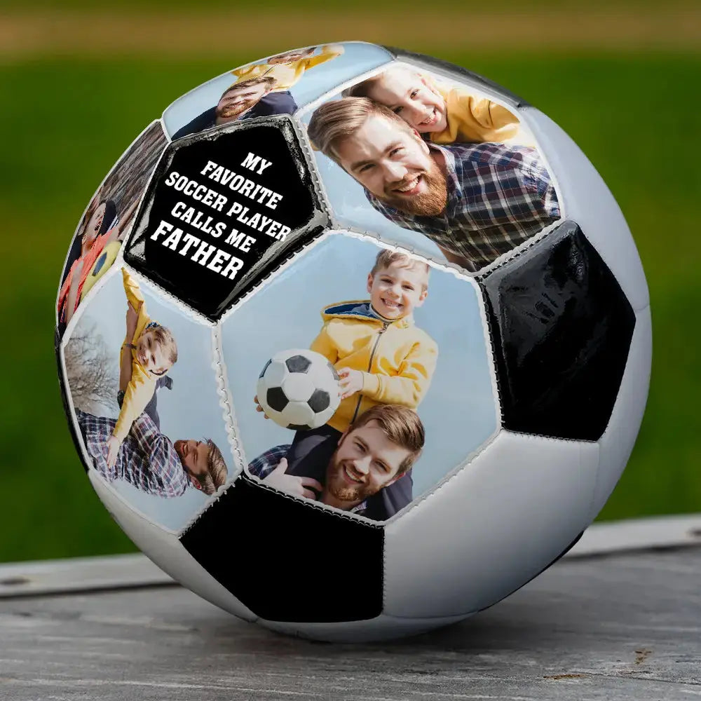 Custom Photo My Favorite Soccer Player - Personalized Soccer Ball Baseball The Next Custom Gift