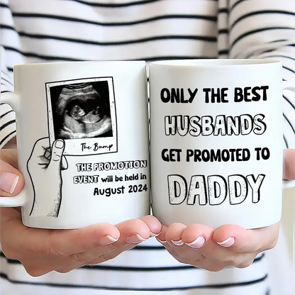 Custom Photo Only The Best Husbands - Personalized Mug Mug The Next Custom Gift