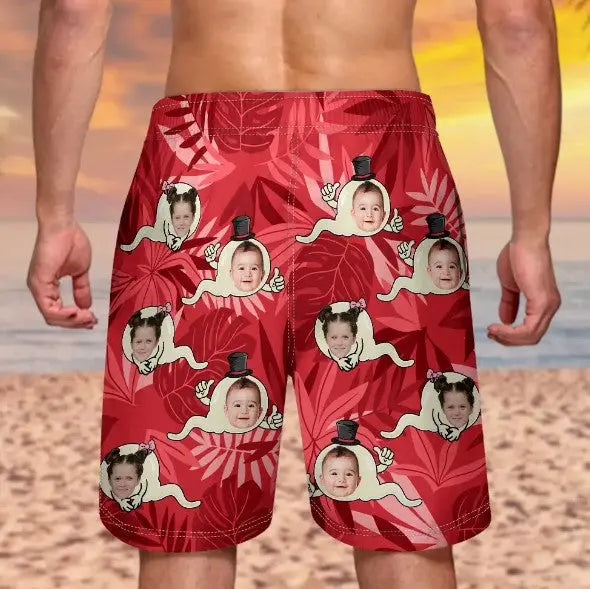 Custom Photo Summer Beach Short - Personalized Unisex Beach Shorts Beach Short The Next Custom Gift