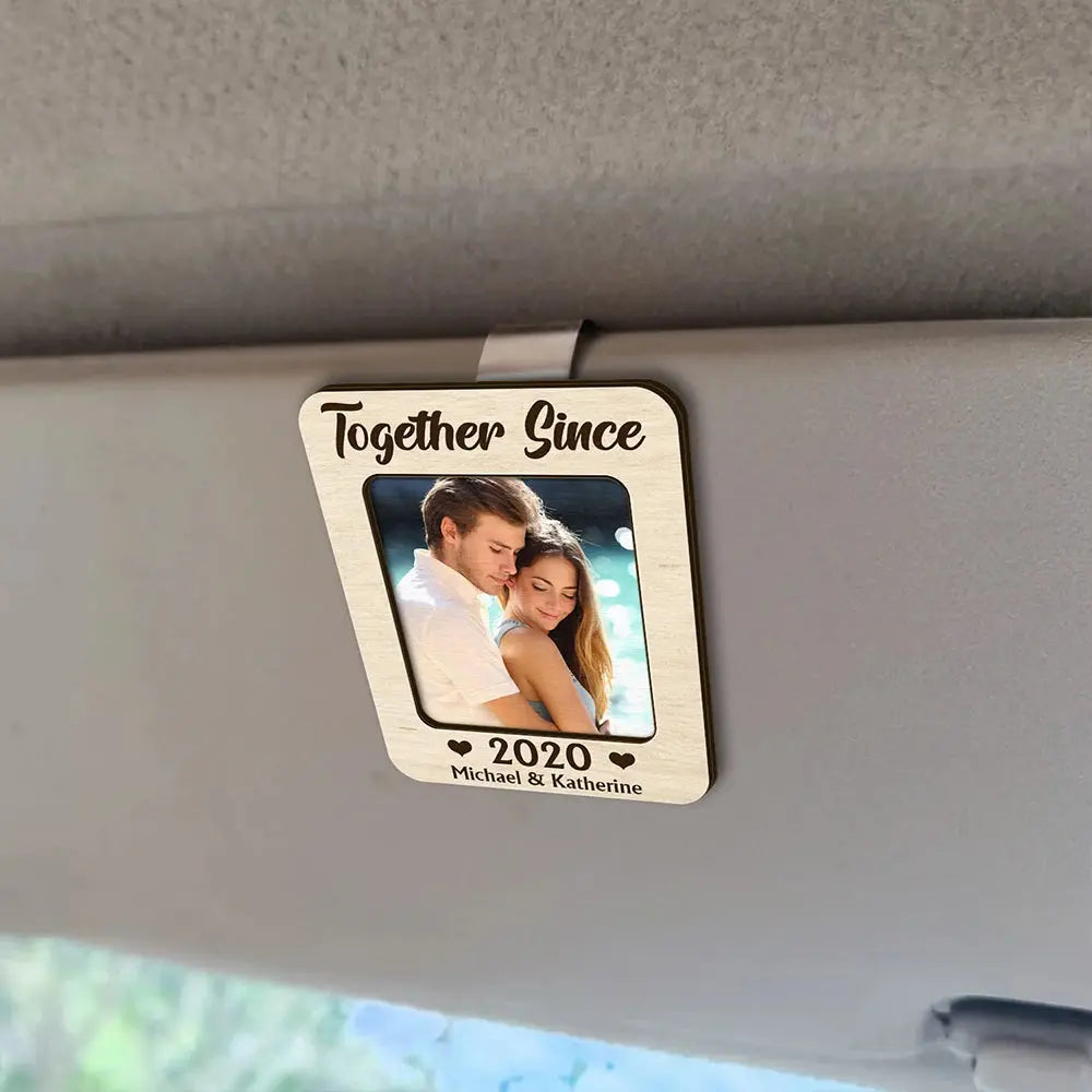 Custom Photo You And Me We Got This - Personalized Custom Shaped Car Visor Clip Car Visor Clip The Next Custom Gift