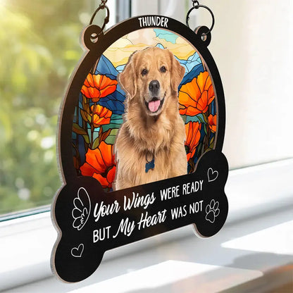 Custom Photo You Were My Favorite Hello - Personalized Window Hanging Suncatcher Ornament Hanging Suncatcher Ornament The Next Custom Gift