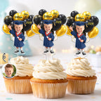 Custom Photo 3D Effect Happy Graduation Kid - Personalized Acrylic Cake Topper
