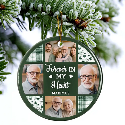 Custom Photo Although You Cannot See Me I'm Always With You - Personalized Acrylic Ornament