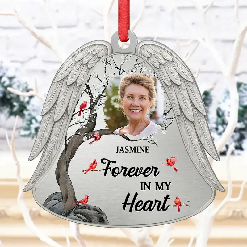 Custom Photo Angel Wings Were Ready But My Heart Was Not - Personalized Acrylic Ornament