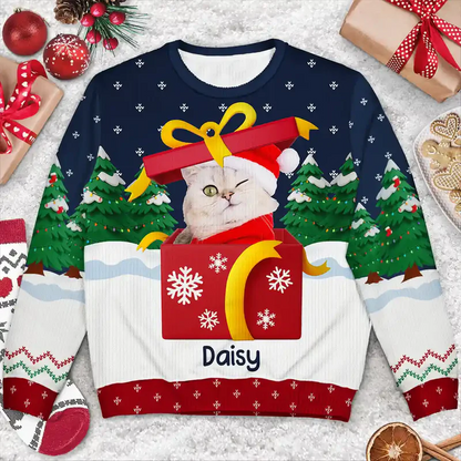 Custom Photo Christmas Present - Personalized Unisex Ugly Sweater