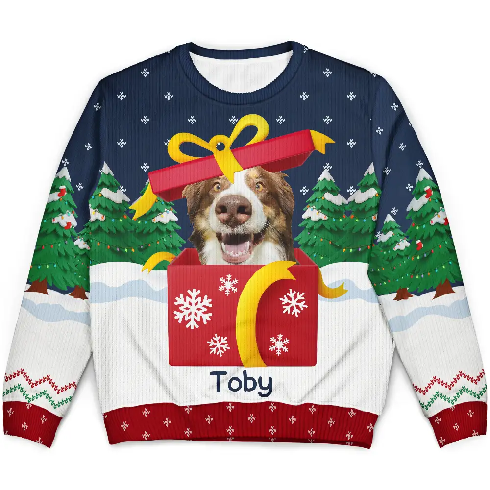Custom Photo Christmas Present - Personalized Unisex Ugly Sweater