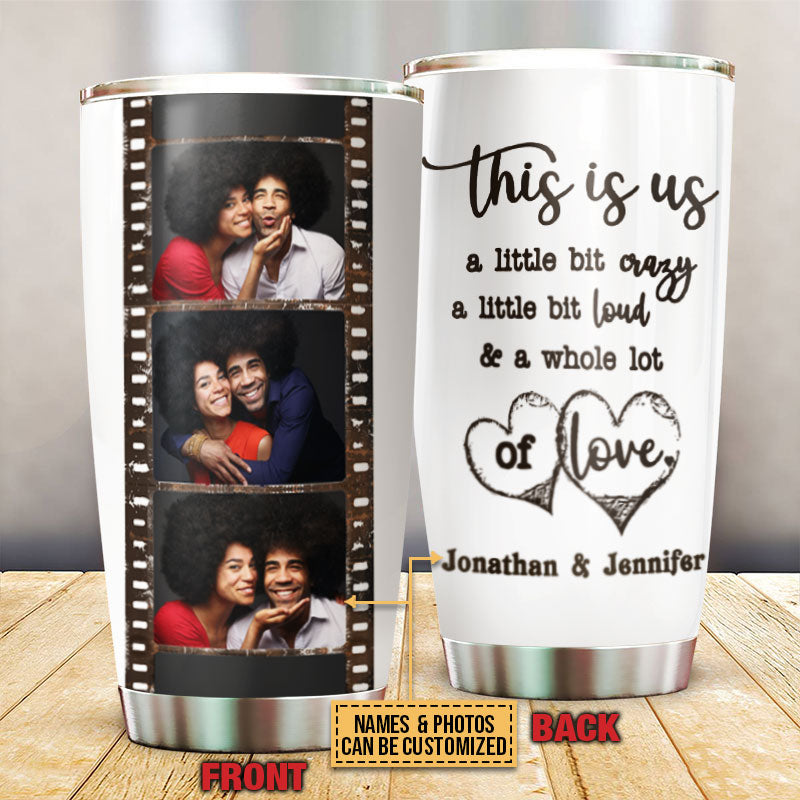 Custom Photo Couple This Is Us, Couple Gift, Custom Tumbler