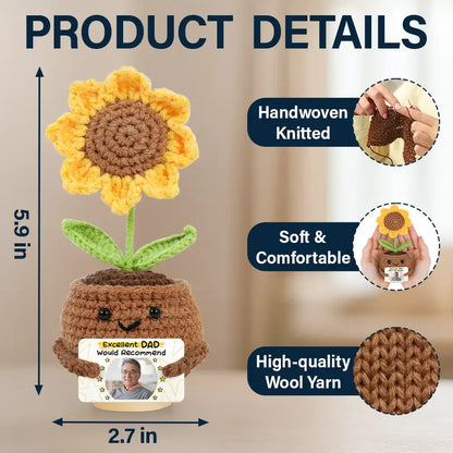 Custom Photo Excellent Mom Grandma Dad Friends Would Recommend - Personalized Doll Crochet With Custom Card