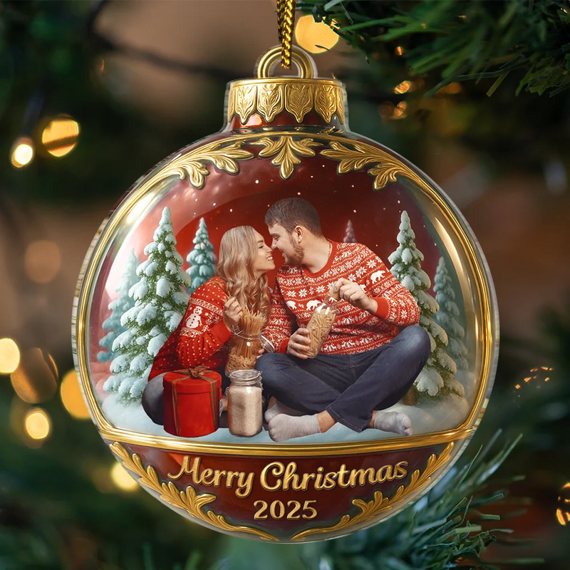 Custom Photo Family Together - Personalized Custom Shaped Acrylic Ornament