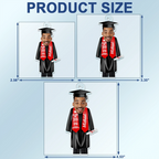 Custom Photo Graduation Cap Gown Stole - Personalized Acrylic Car Hanger