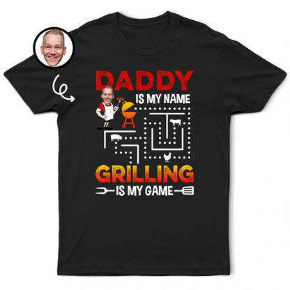 Custom Photo Grilling Is My Game - Personalized T Shirt