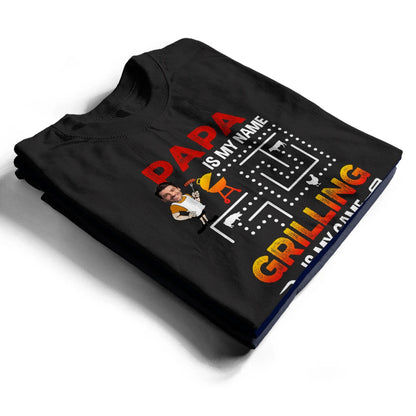 Custom Photo Grilling Is My Game - Personalized T Shirt