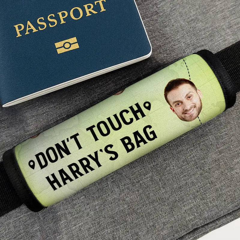 Custom Photo Hands Off My Bag - Personalized Luggage Handle Wrap