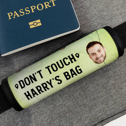 Custom Photo Hands Off My Bag - Personalized Luggage Handle Wrap