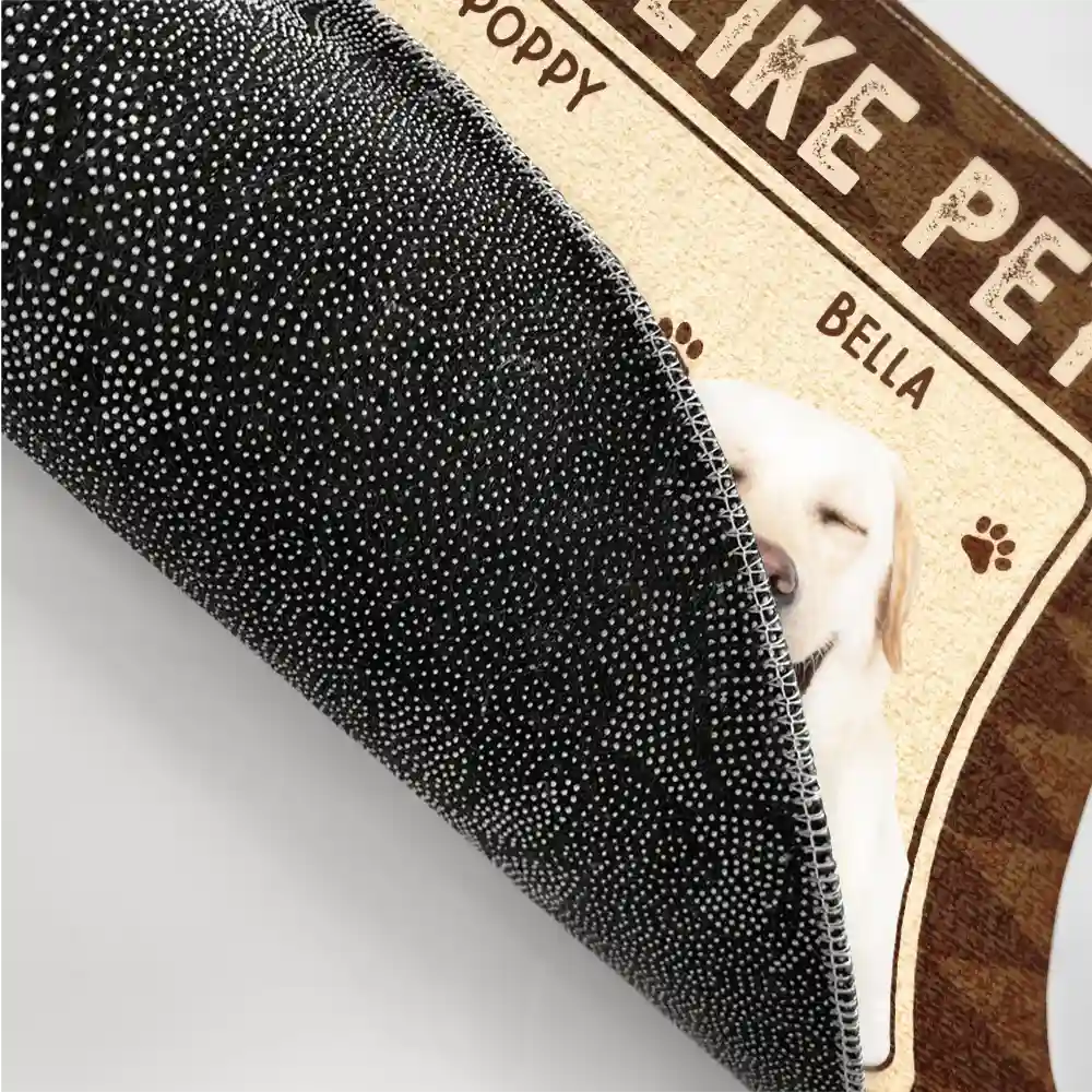 Custom Photo Hope You You Like Pets - Personalized Doormat