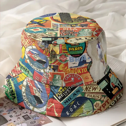 Custom Photo Just A Girl Boy Who Loves Traveling - Personalized Bucket Hat
