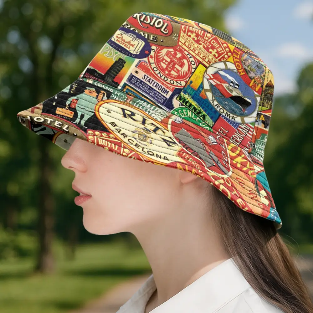 Custom Photo Just A Girl Boy Who Loves Traveling - Personalized Bucket Hat