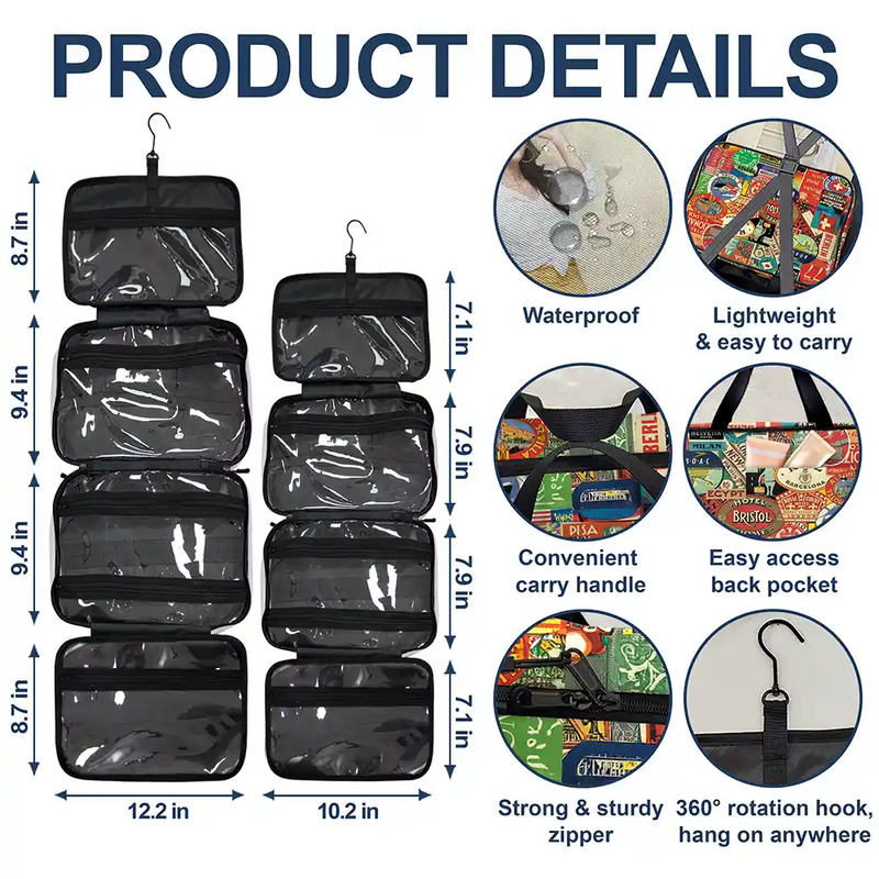 Custom Photo Just A Girl Boy Who Loves Traveling - Personalized Toiletry Bag