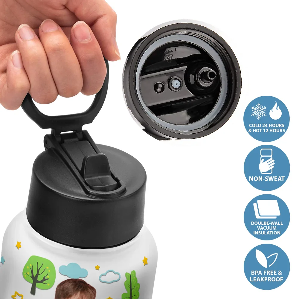 Custom Photo Kid Toy Car - Personalized Kids Water Bottle