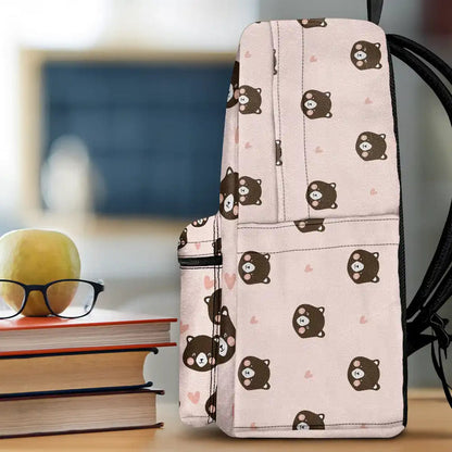 Custom Photo Kid's Dinosaur Unicorn Bear Adventure - Personalized Canvas Backpack