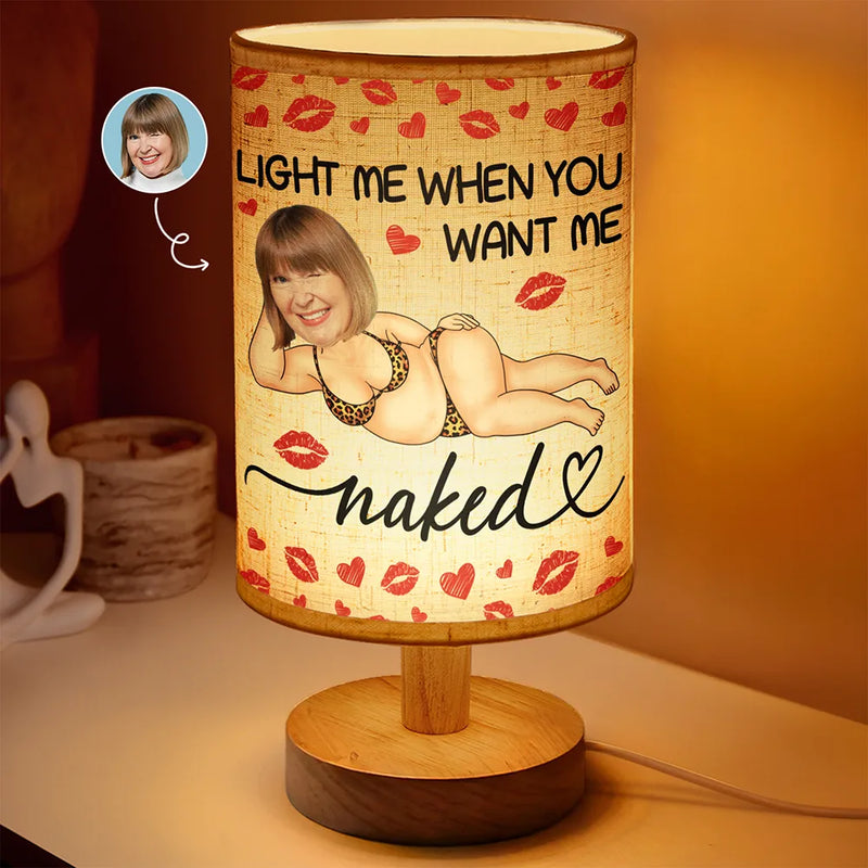 Custom Photo Light Me When You Want - Personalized Fabric Lamp