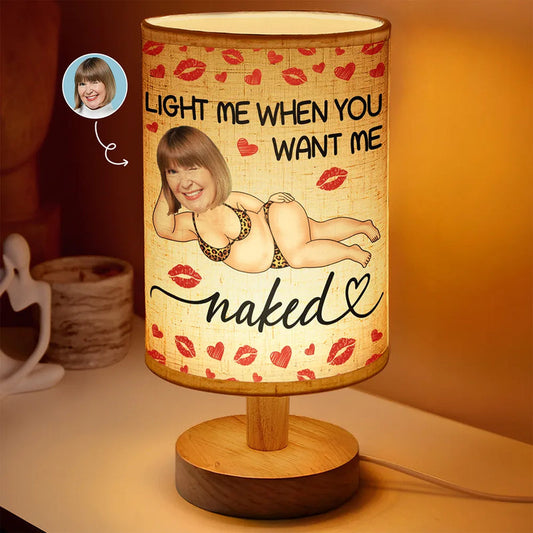 Custom Photo Light Me When You Want - Personalized Fabric Lamp