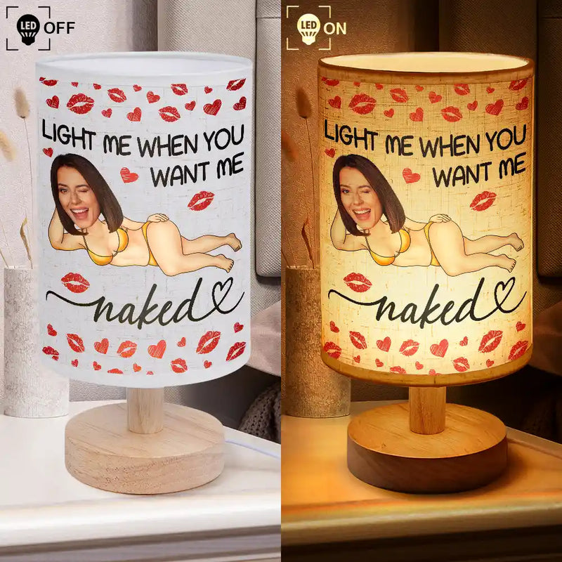 Custom Photo Light Me When You Want - Personalized Fabric Lamp
