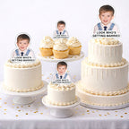 Custom Photo Look Who's Getting Married - Personalized Acrylic Cake Topper