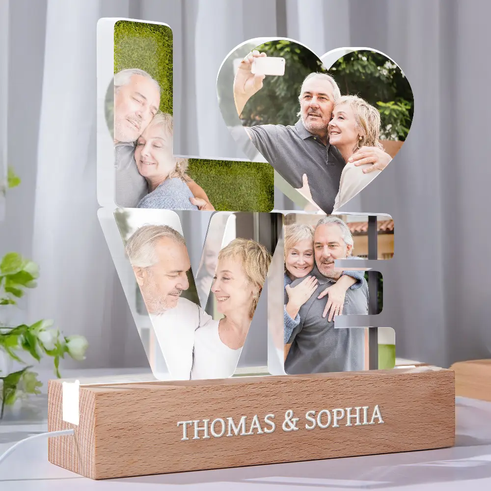 Custom Photo Love You And Keep You Forever - Personalized Custom Shaped LED Light