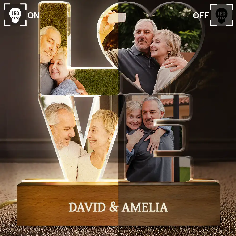 Custom Photo Love You And Keep You Forever - Personalized Custom Shaped LED Light