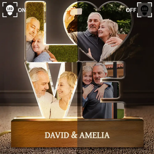Custom Photo Love You And Keep You Forever - Personalized Custom Shaped LED Light