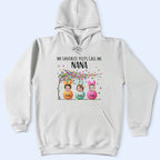 Custom Photo My Favorite Peeps Call Me Grandma - Personalized T Shirt