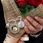Custom Photo Once By My Side Forever In My Heart - Personalized Graduation Tassel Pin