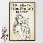 Custom Photo Pencil Sketch And She Lived Happily Ever After Dog Cat - Personalized Poster