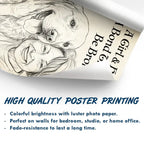 Custom Photo Pencil Sketch And She Lived Happily Ever After Dog Cat - Personalized Poster