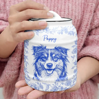 Custom Photo Pencil Sketch Dog Cat Portrait - Personalized Cookie Jar