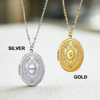 Custom Photo Simple Initial Necklace - Personalized Locket Necklace