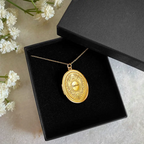 Custom Photo Simple Initial Necklace - Personalized Locket Necklace