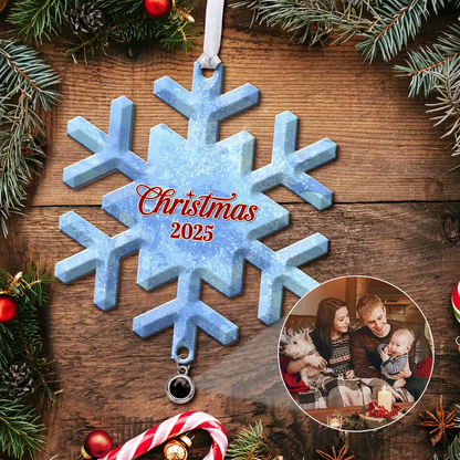 Custom Photo The Love Between Family Is Forever - Personalized Custom Shaped Photo Projection Ornament