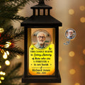 Custom Photo This Candle Burns In Loving Memory - Personalized LED Candle Lantern